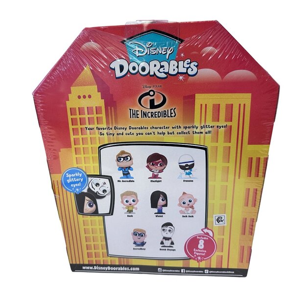 Disney Doorables THE INCREDIBLES Collection 8 Exclusive Figures RETIRED NEW BOX - Picture 2 of 8